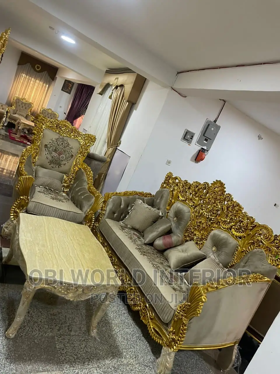 Egyptian Royal Sofa Chair Set