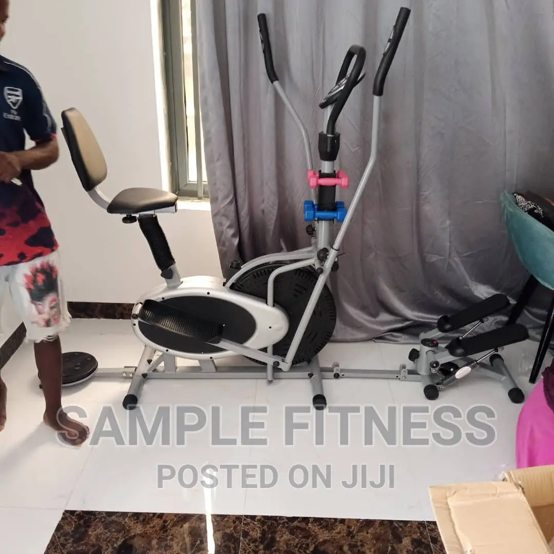 Orbitrack Machine With Dumbbells, Twister and Mini Stepper