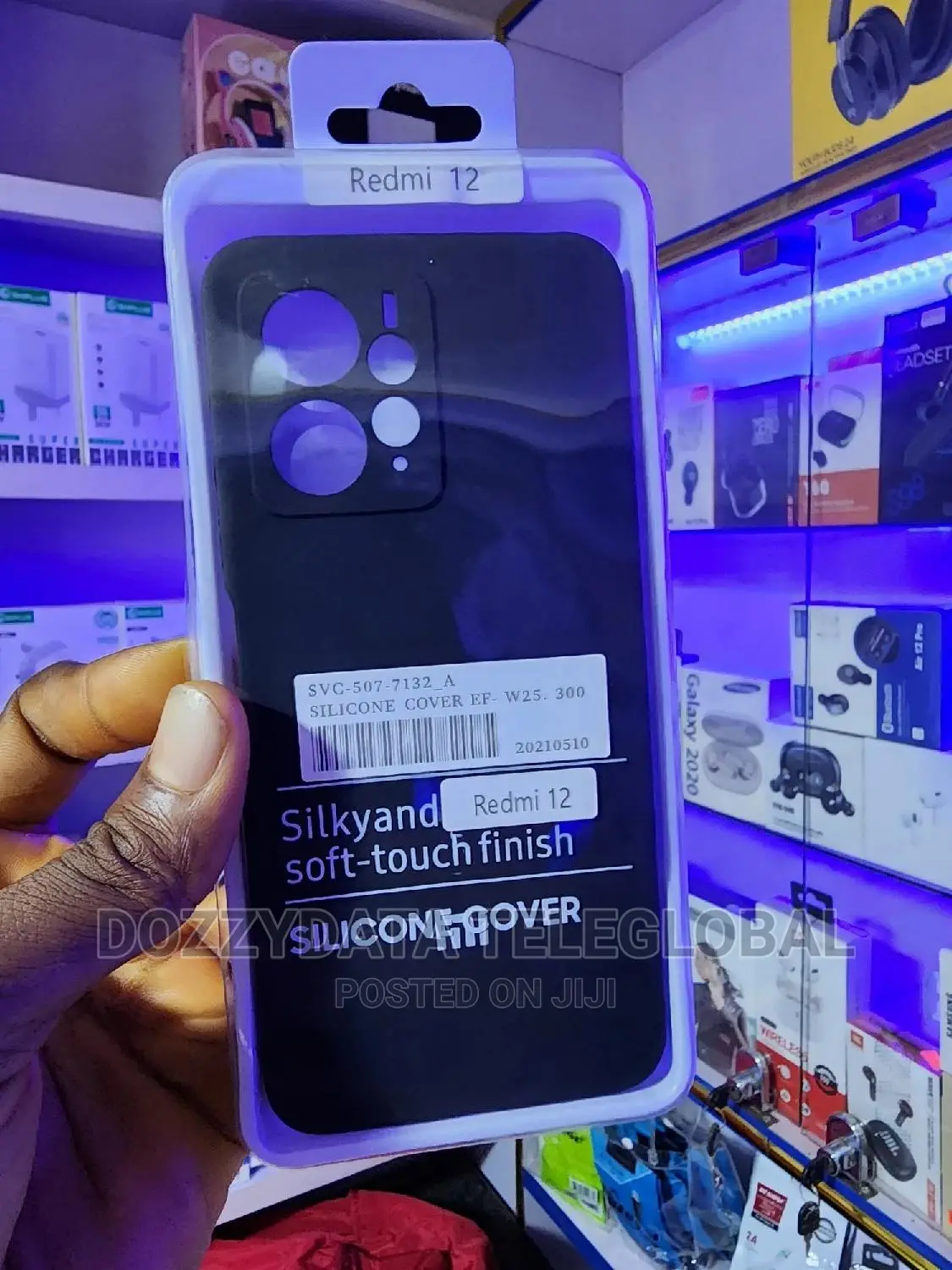 Redmi 12 Smooth Silicon Back Case + Screen Guard