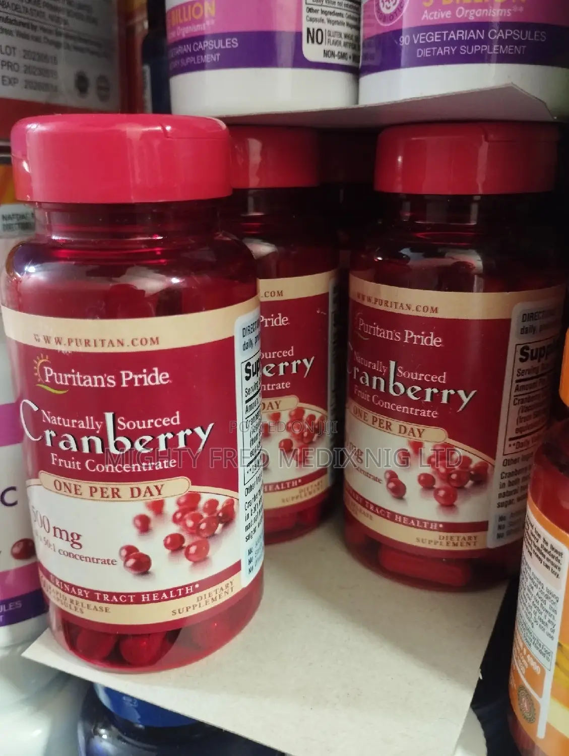 Puritans Pride Cranberry Fruit Concentrate 500mg