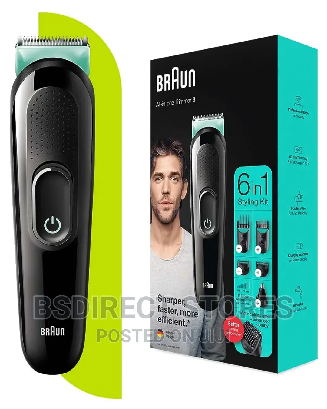 Braun Beard Trimmer and Hair Clipper for Men 6-in-1 Trimmer