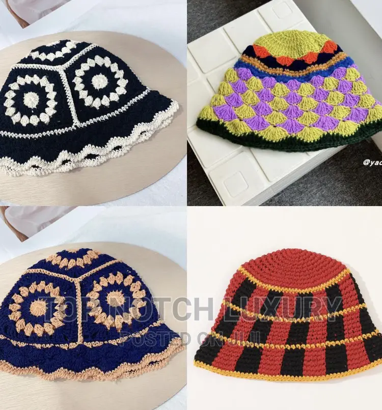 Unisex Cozy Crochet Hats Top Quality*