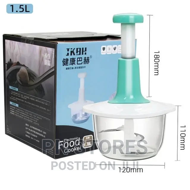 Manual Hand Press Food Processor 2L