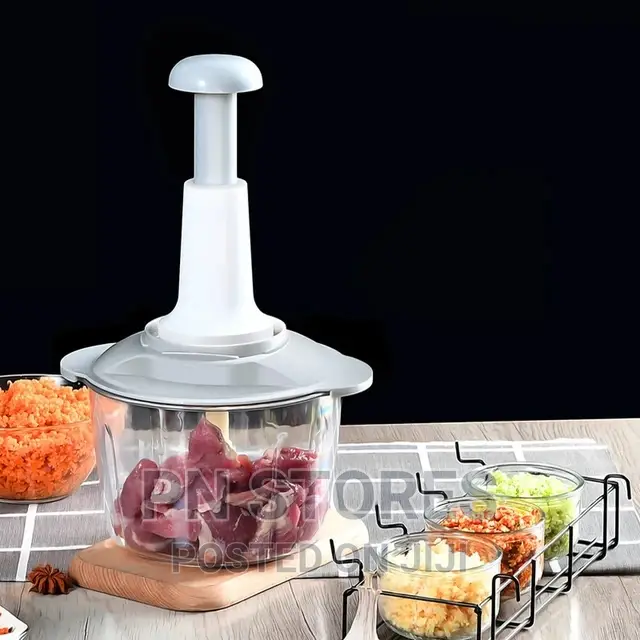 Manual Hand Press Food Processor 2L