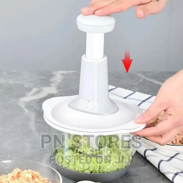 Manual Hand Press Food Processor 2L