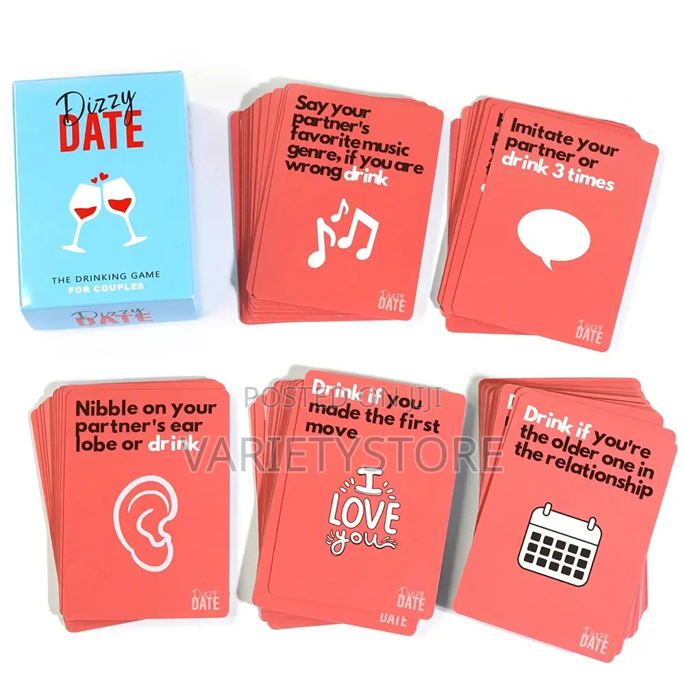 Dizzy Date Card Game for Couples Date Nights Game 100 Cards