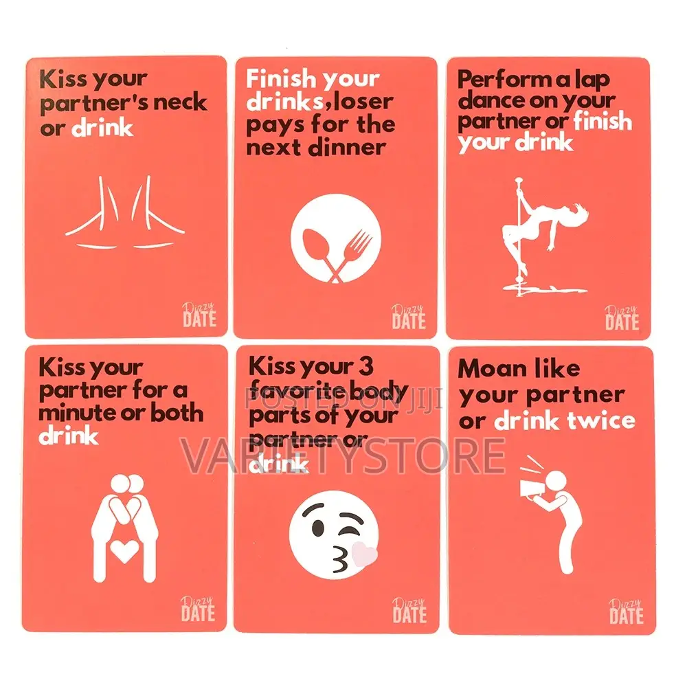 Dizzy Date Card Game for Couples Date Nights Game 100 Cards