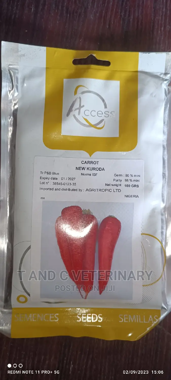 Carrot New Kuroda Hybrid Variety 100g
