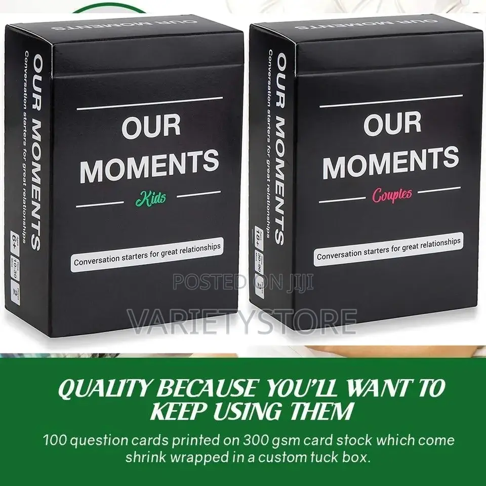 Our Moments Family Game Cards