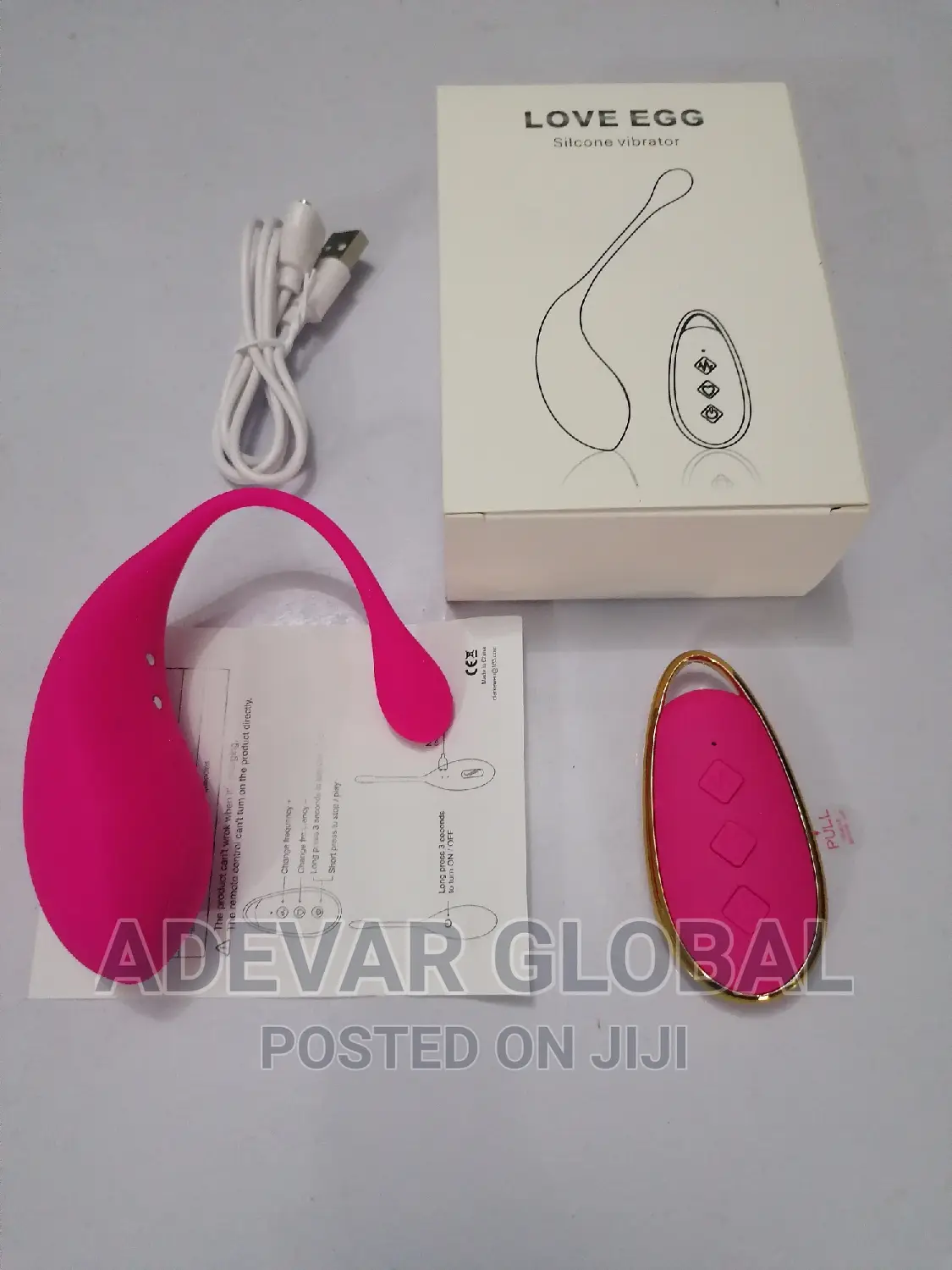 Love Egg Silicone Vibrator With Remote Control Sex Toy