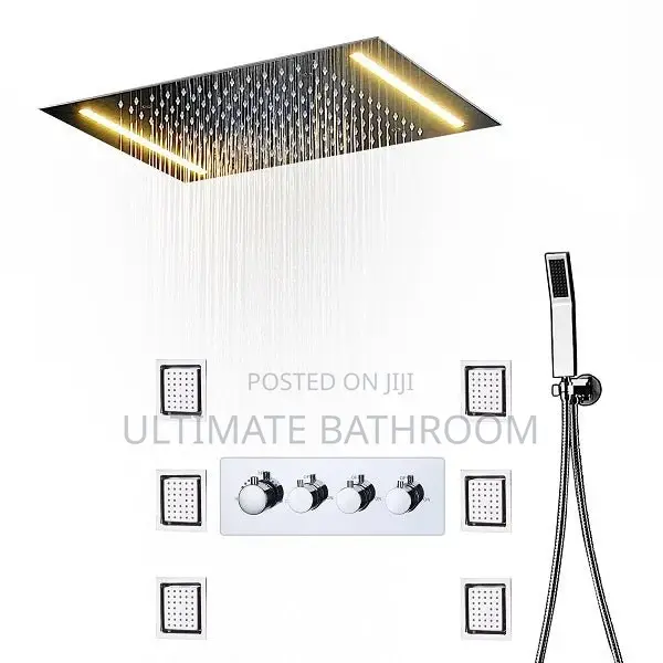 Jet Conduit Shower With Led Shower Rose