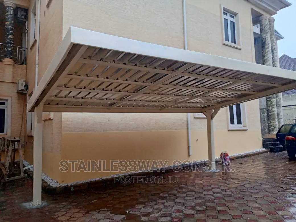 Carport for 2 Cars Metal White