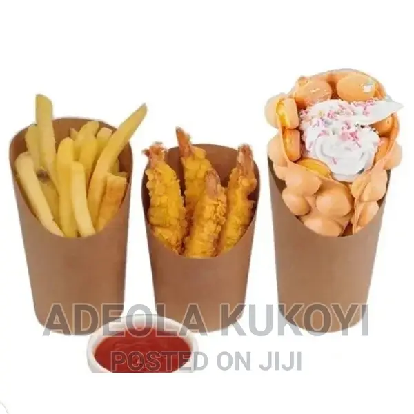 12oz(1000 Pieces) Disposable French Fries Paper Cup