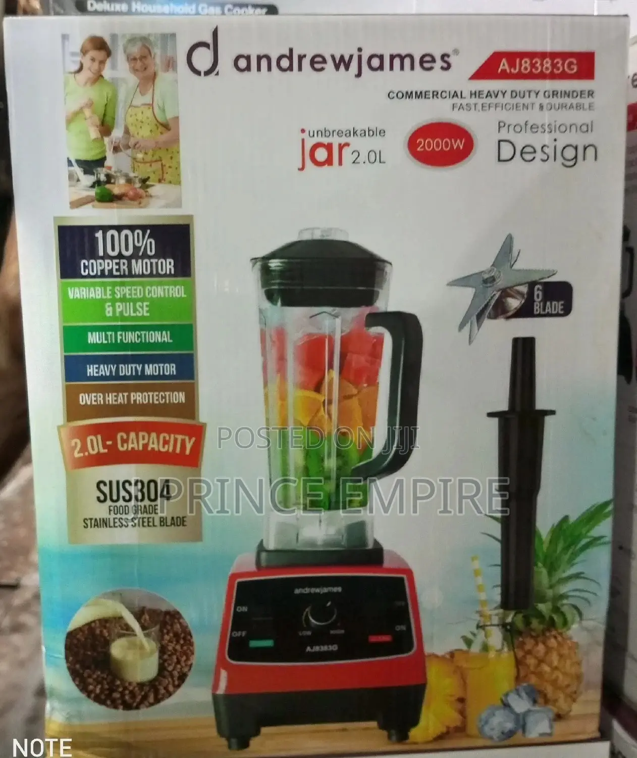 Andrew James Commercial Heavy Duty Grinder-2000w