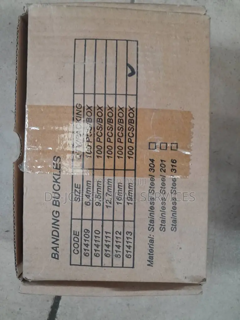 Banding Buckles Stainless 3/4 100pcs in a Pack Band-It