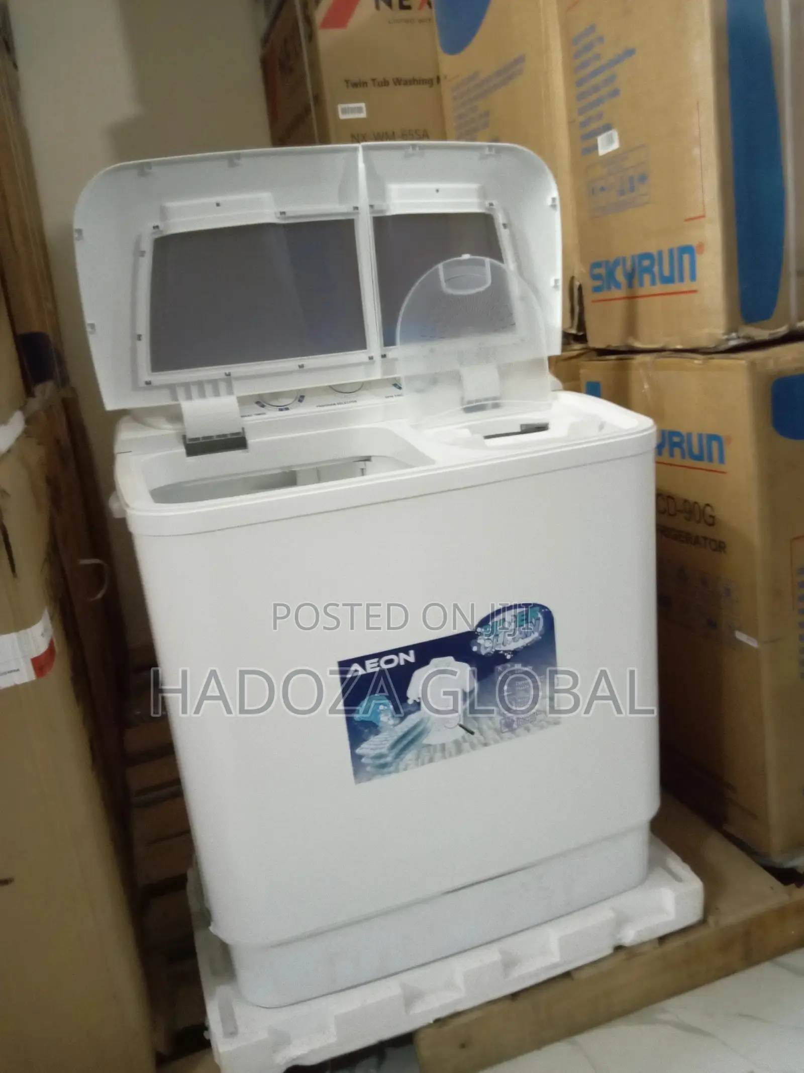 Aeon 7kg Twin Tub Washing Machine- Wash/Spin/Drain