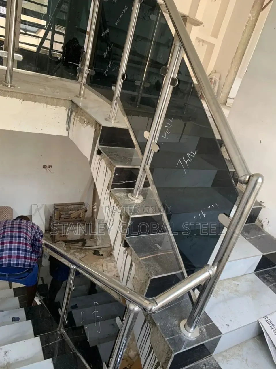 Glass Rails for Staircase