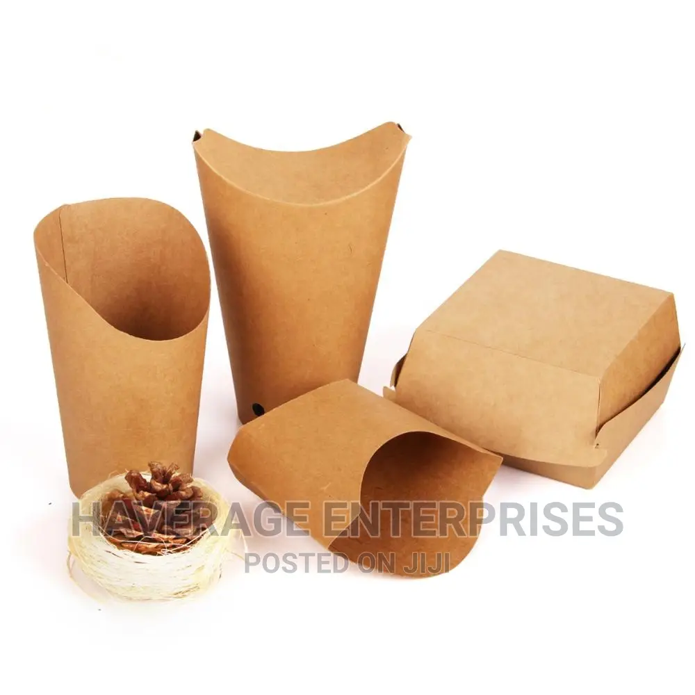 12oz Kraft Paper Fries Scoop Cup 500pcs