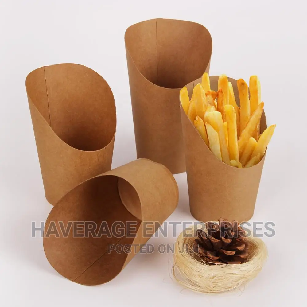 12oz Kraft Paper Fries Scoop Cup 500pcs