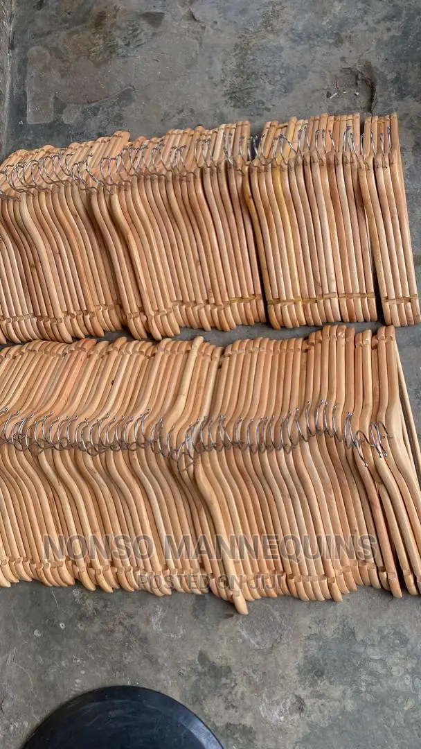 Clean Sets of Imported Wooden Clothes Hangers