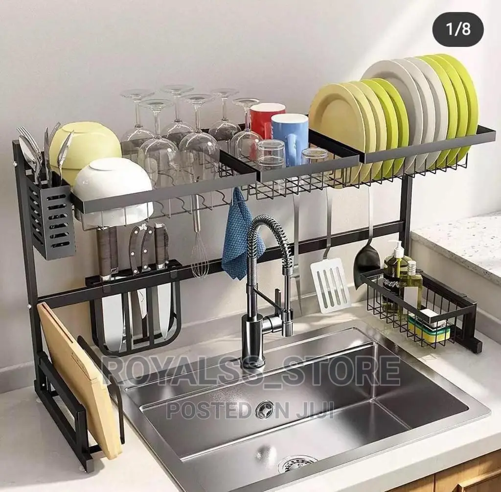 Over the Sink Single/Double Layer Dish Drainer Rack