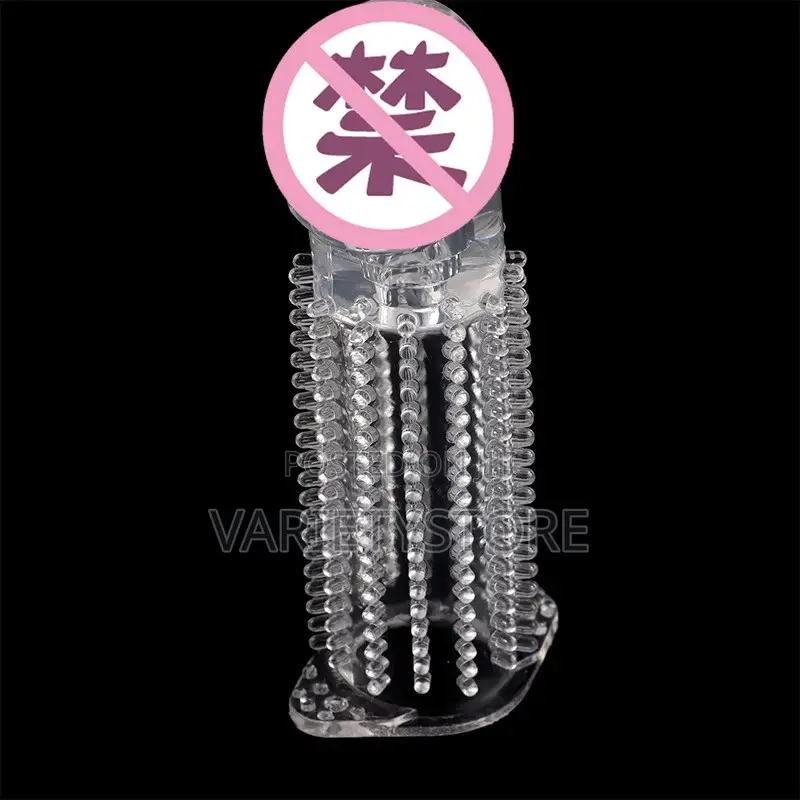 Reusable Penis Sleeve Extender Realistic Penis Condom