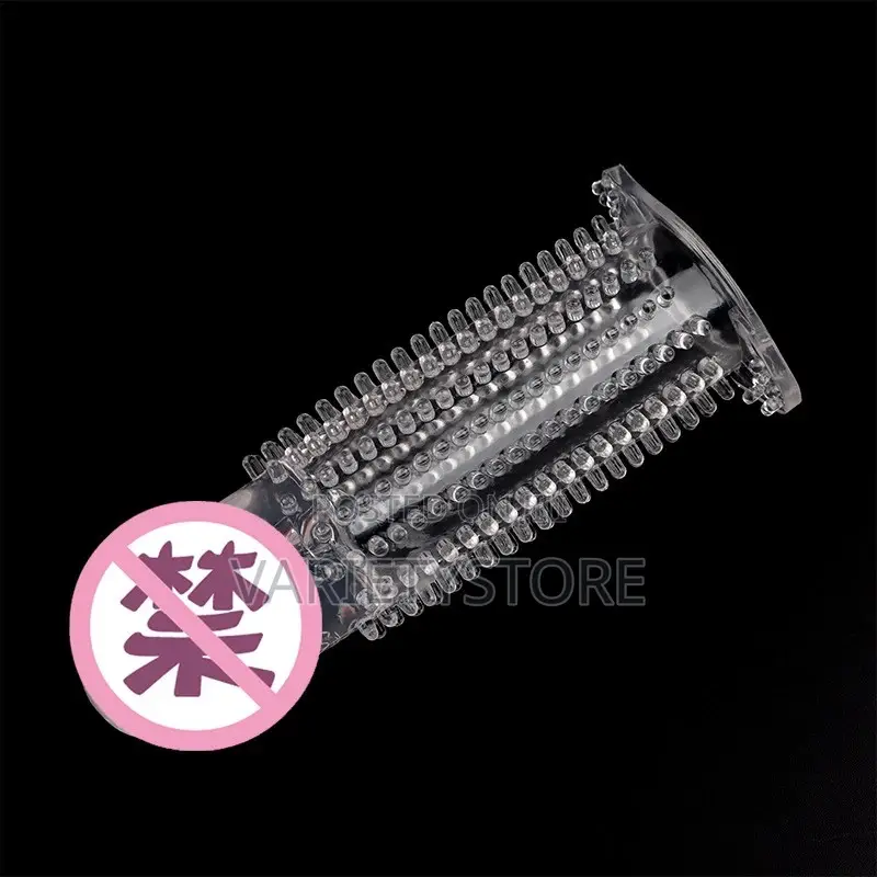 Reusable Penis Sleeve Extender Realistic Penis Condom
