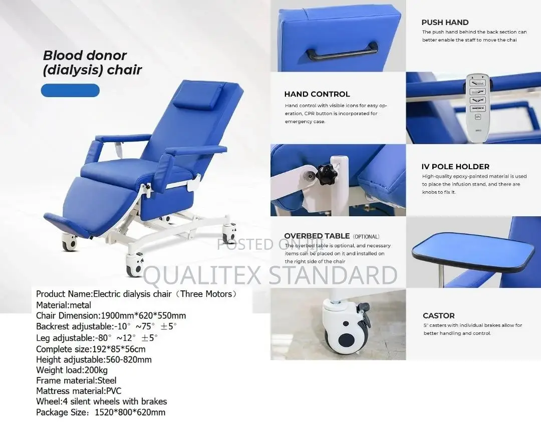 Electric Donor Chair / Dialysis Chair