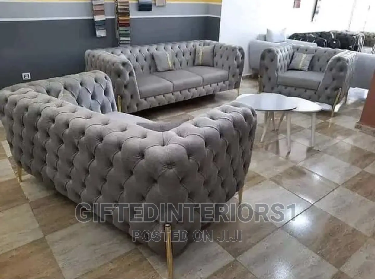7 Seaters All Body Tufted English Sofa (1set)