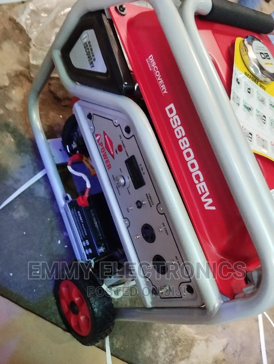 5.5kva I Power Petrol Generator Model DS6800CEW 100%