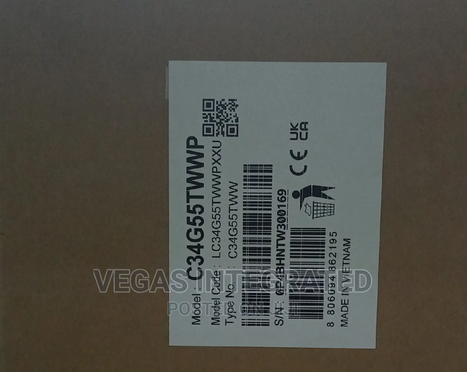 Samsung 34" G55t Uwqhd 165hz Odyssey Gaming Monitor