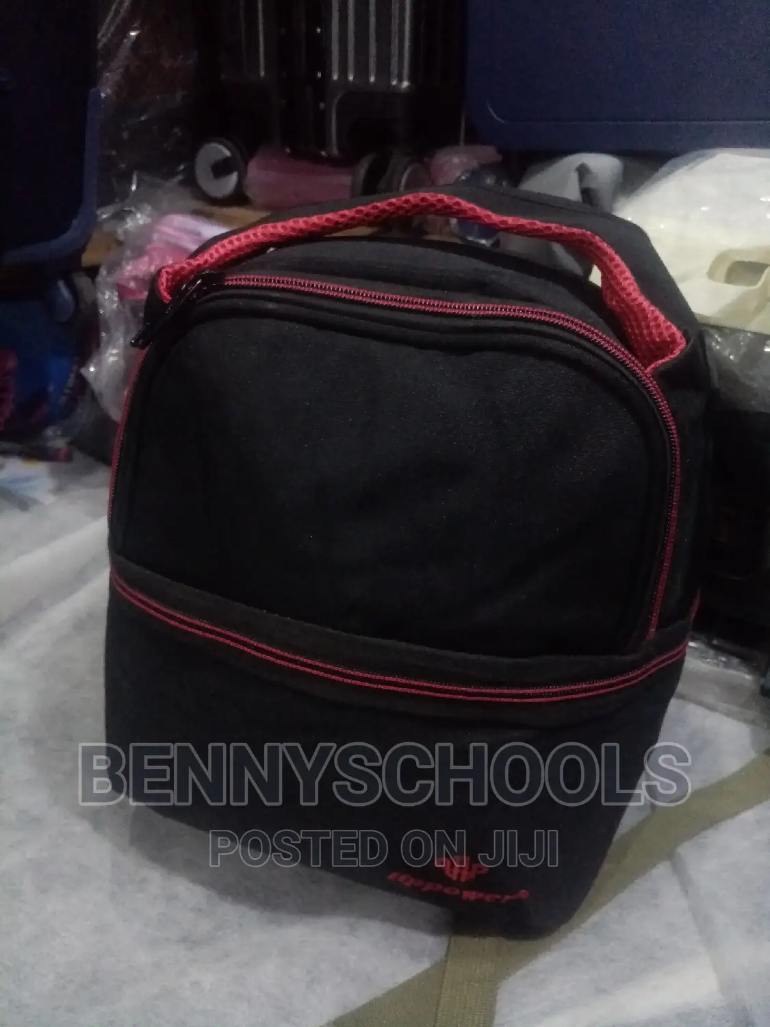 Double Black HP Power Lunch Bag for Both Children and Adults