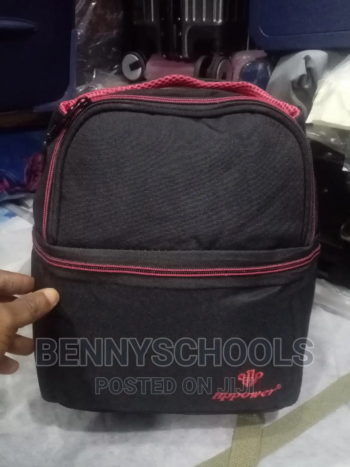 Double Black HP Power Lunch Bag for Both Children and Adults