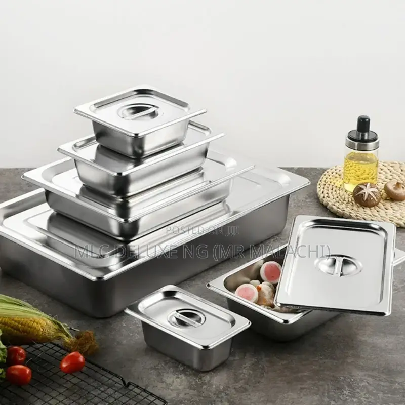 Stainless Steel GN Pans/Food Warmer Plates (Different Sizes)