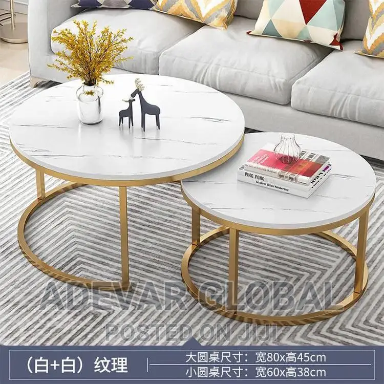 Nordic 2 in 1 Round Nordic Coffee Centre Table