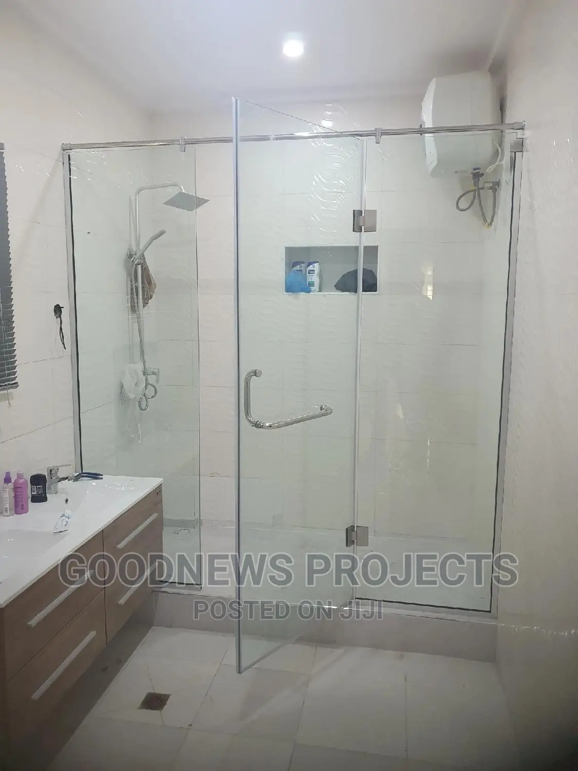 Hinge Shower Glass Bath