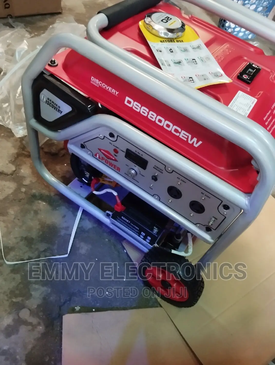 Ipower Petrol Generator Model DS6800CEW 100% Copper