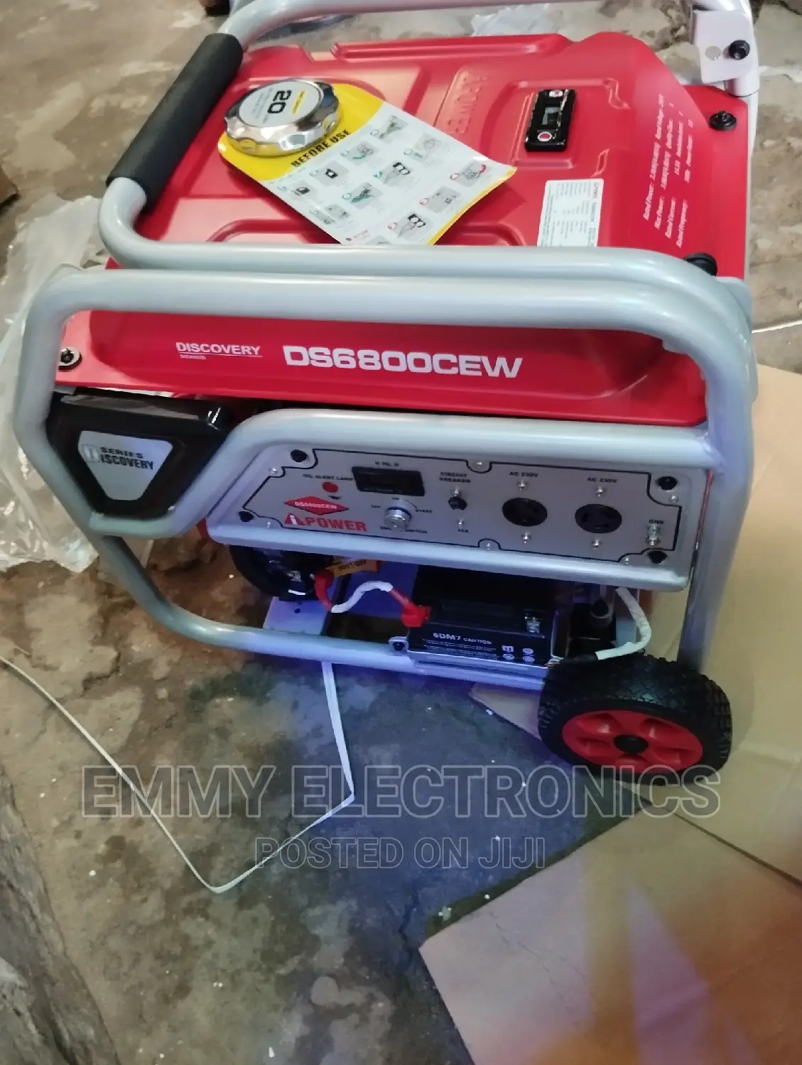 Ipower Petrol Generator Model DS6800CEW 100%