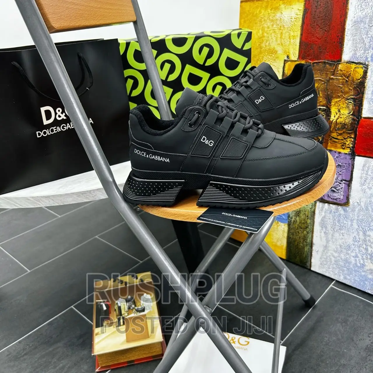 Luxury Premium Dolce Gabbana “Triple Black” Sneakers