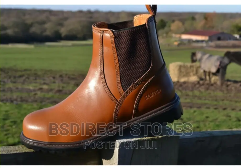 Samson Albany - Oily Red Skin Leather Dealer Boots Size 8/41