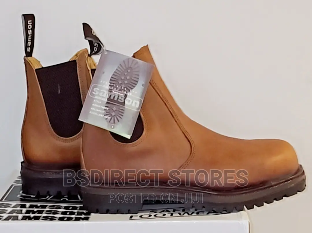 Samson Albany - Oily Red Skin Leather Dealer Boots Size 8/41