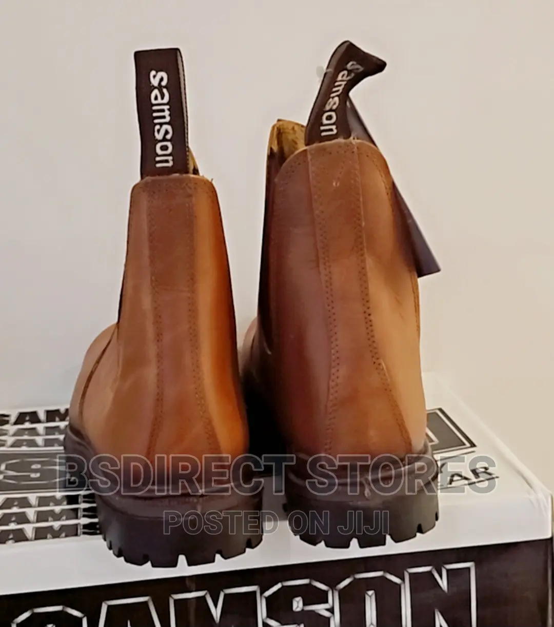 Samson Albany - Oily Red Skin Leather Dealer Boots Size 8/41