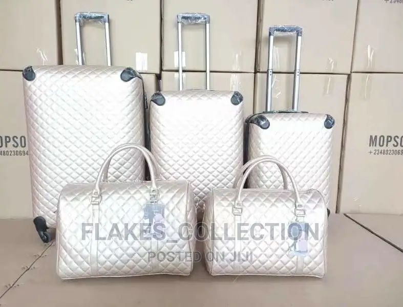 Set of 5 Chanel Leather Box
