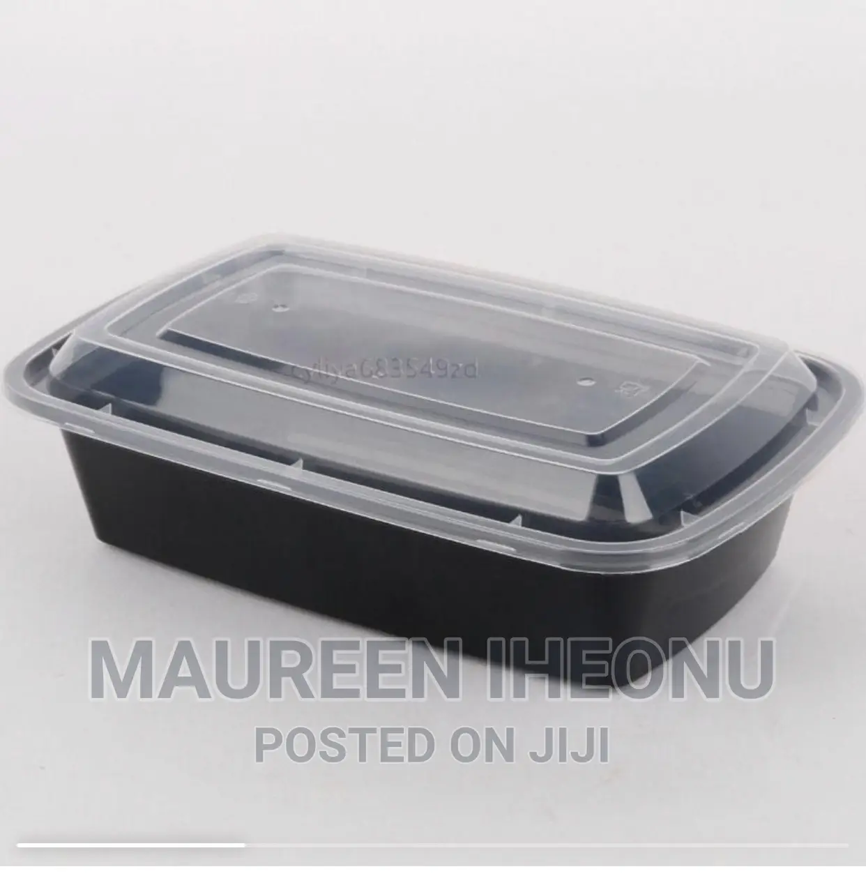 1000ml Single Compartment Food Pack - Pack of 50pcs