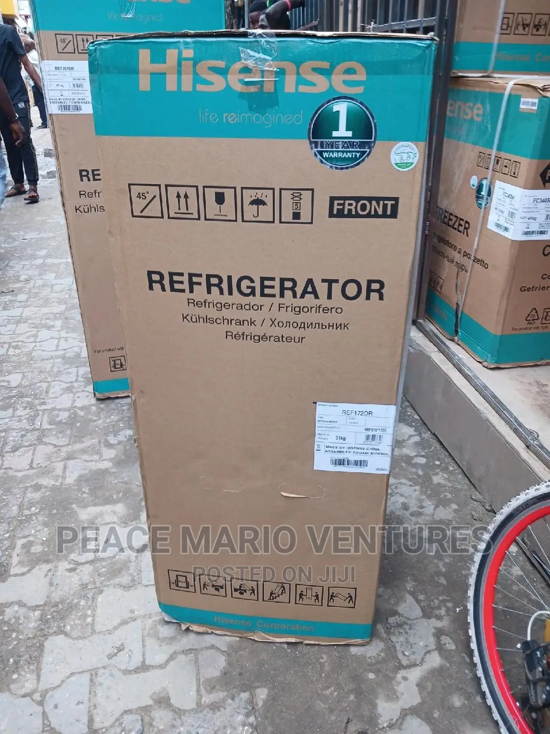 Hisense Original 2doors Refrigerator With 2years Warranty