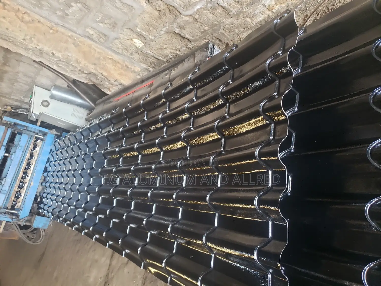 Black Metcopo Roofing Tiles 0.45mm