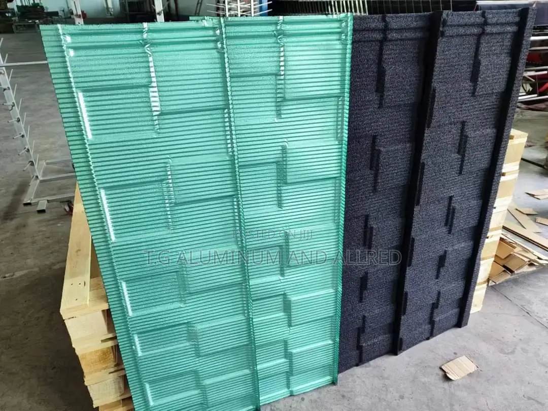 Black Original Stone Tiles Roofing Materials