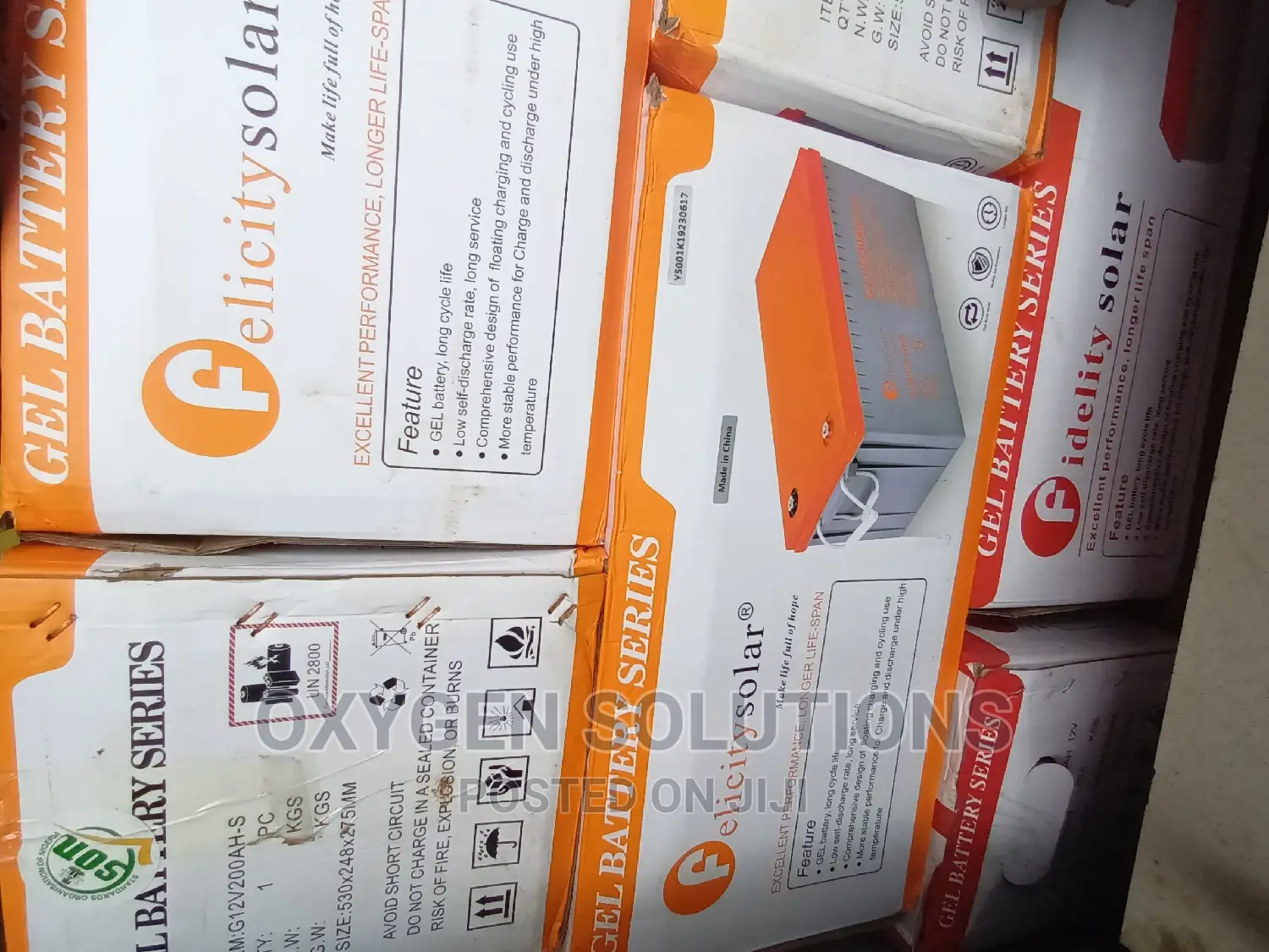 200ah 12v Felicity Gel Battery