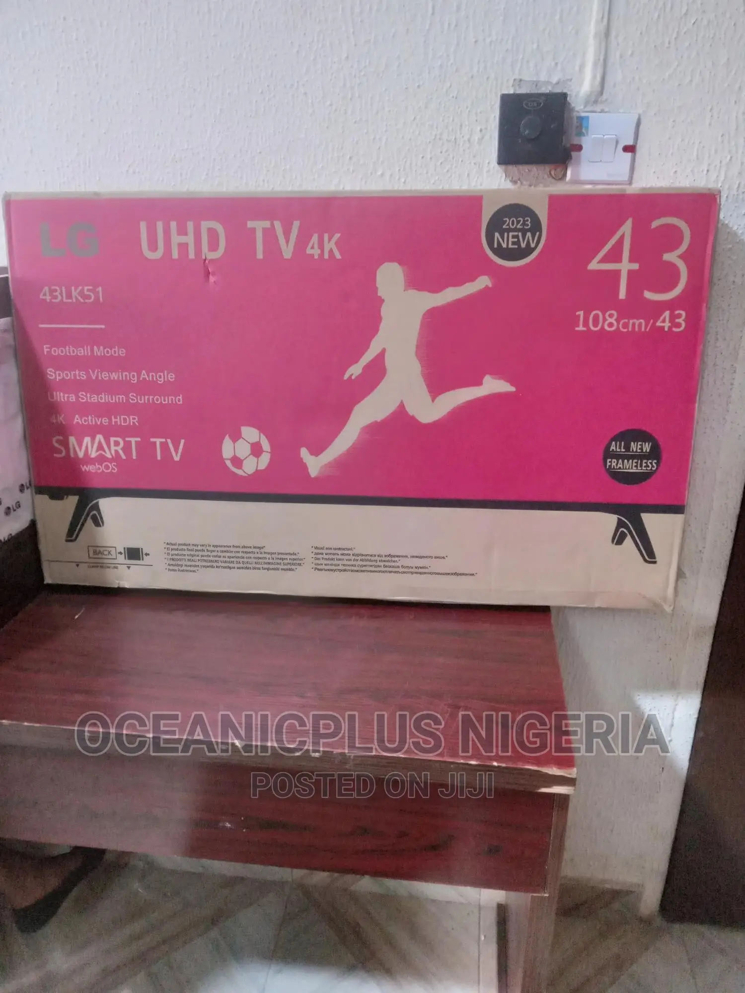 Good Quality LG 43 Inches Smart Frameless TV