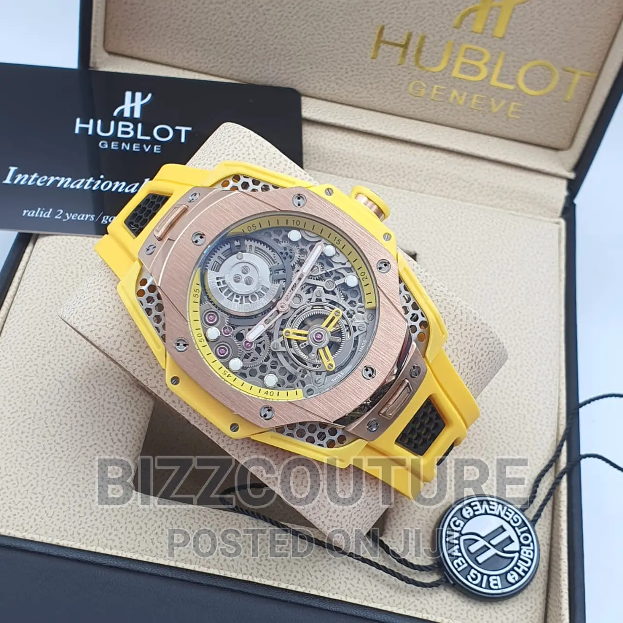 Original HUBLOT Rubber Strap Watch Available in Store